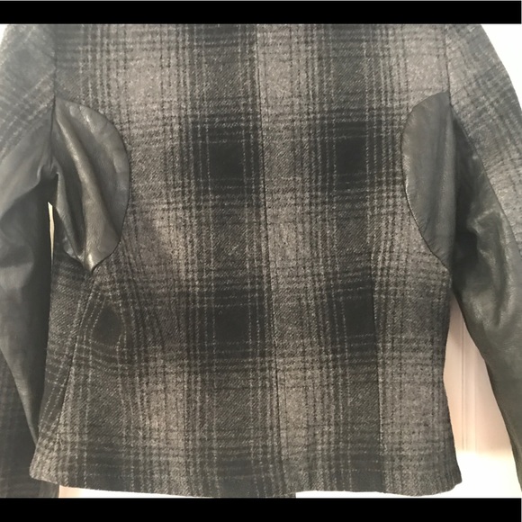 A.L.C moto-style plaid wool coat - Picture 5 of 6